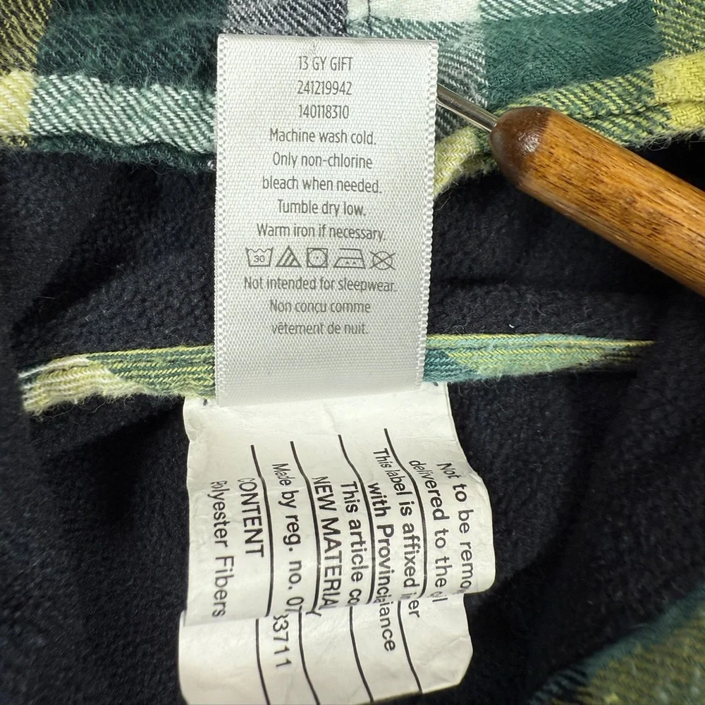 GYMBOREE Toddler Boys Hooded Plaid Flannel Jacket 2T Cozy‎ Outdoor Classic